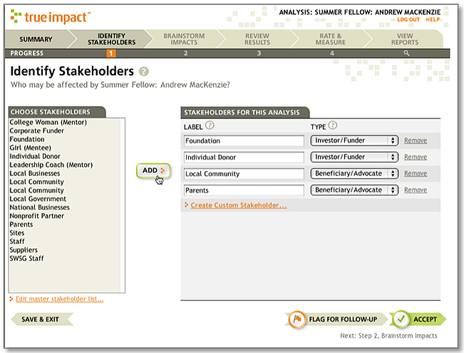 Step 4 Identify stakeholders